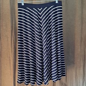 Boden Navy/White Striped Skirt sz 10R